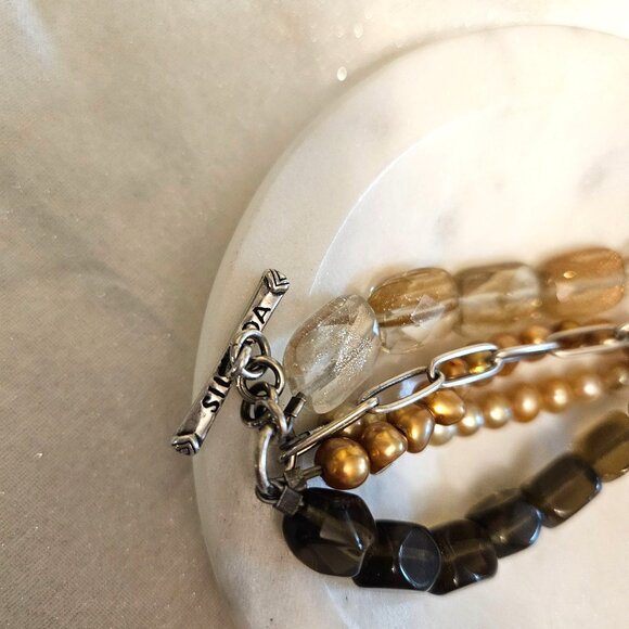 Vintage Layered Smoky Quartz Silpada Holiday Party - Picture 8 of 8